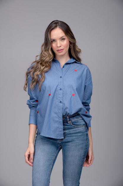 Camisa Ariel corazones